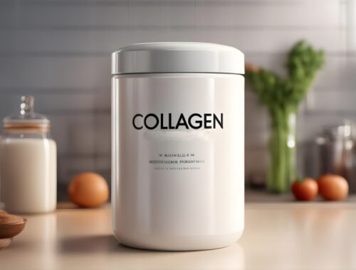 container of collagen powder