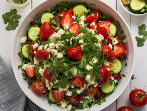strawberry detox salad