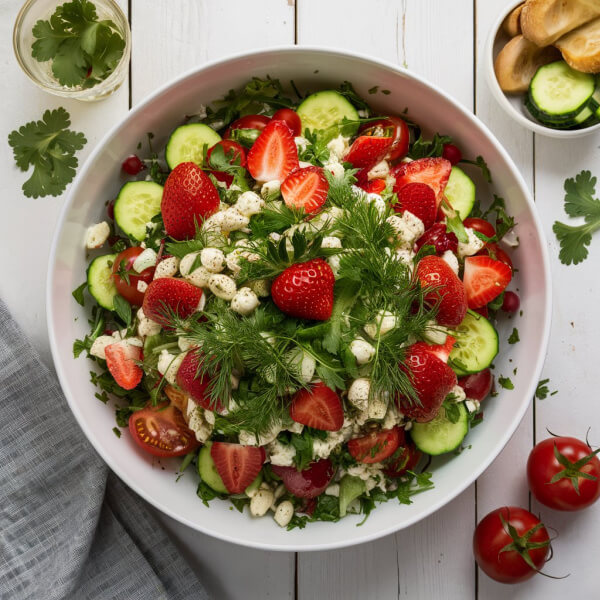 strawberry detox salad